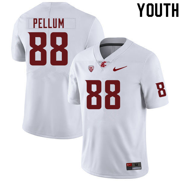 Youth #88 Cedrick Pellum Washington Cougars College Football Jerseys Sale-White - Click Image to Close